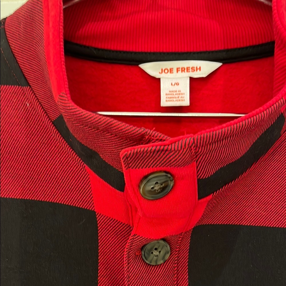NWOT Joe Fresh Red and Black Checkered Shirt